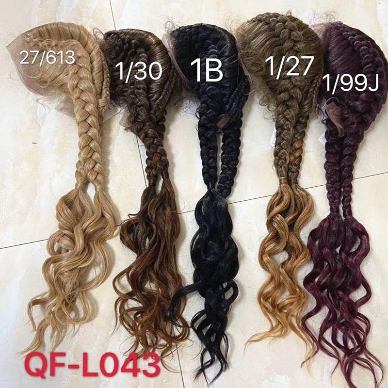 New Products Braide Wigs Synthetic Hair Lace Front Wig