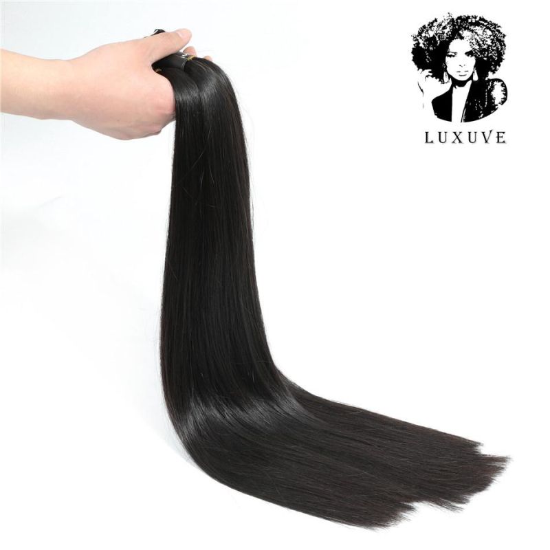 32 34 36 38 40 Inch Raw Indian Natural 100% Human Hair Bundles Extensions Straight Hair Bundle