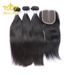 Wholesale Price Qingdao Factory Virgin Remy Cheap Human Hair Weft Hair Weave