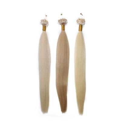 Blonde and Straight Micro-Loop Women Hair Systems for Women
