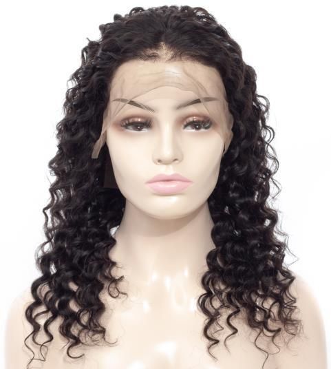 Brazilian Remy Hair Deep Wave Human Hair Lace Front Wigs