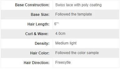 Super Fine Siwss Lace Nautral Human Hair Men Toupee