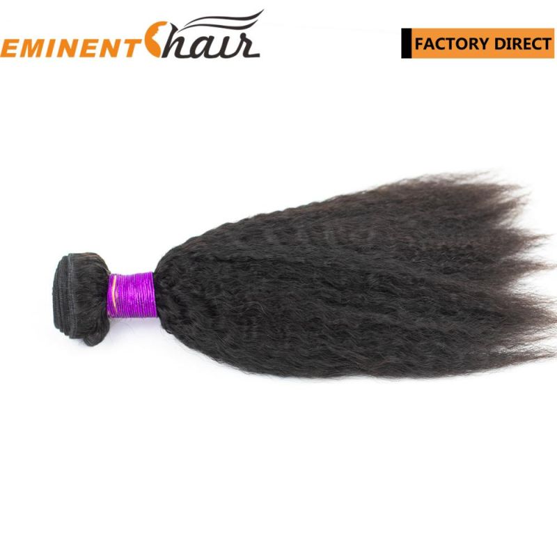 Popular Instant Delivery Natural Black Kinky Virgin Hair Weft