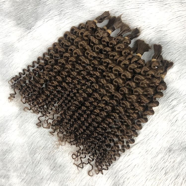 Wholesale Bulk Virgin Hair Kinky Curly 6mm Curly Human Hair Extension