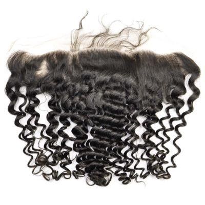 Deep Curly Lace Frontal Virgin Human Remy Hair