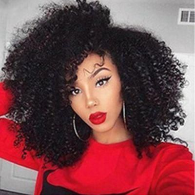 Kbeth Afro Human Hair Wigs with Headband Attached for Black Women 2021 Fashion Good Quality Wig Wholesale