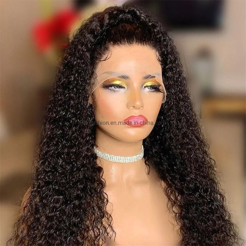 African Fashion Curly Synthetic Fiber Lace Frontal Wig