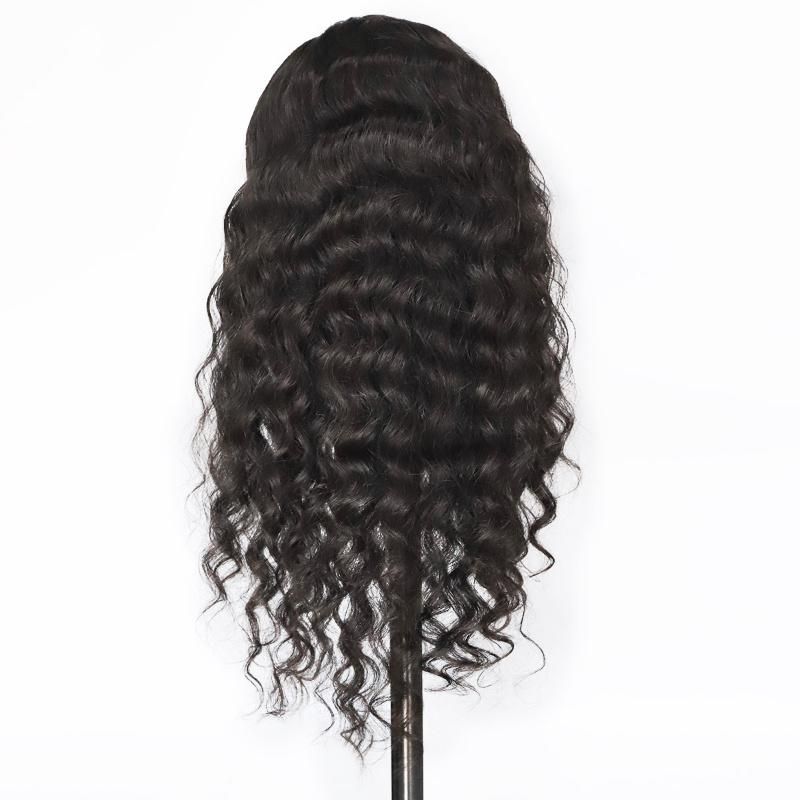 Factory Price High Quality 8A Brazil Human Hair Loose Deep Wave Wig 150% Remy 13*4 Hair Wig