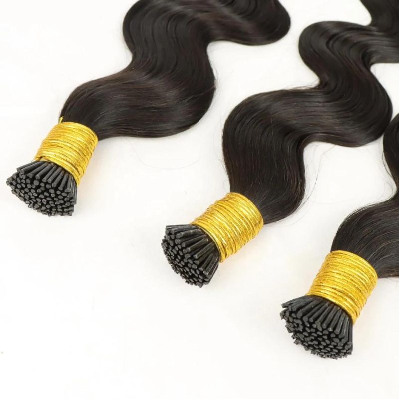 2022 Hot Sales I-Tip Hair Extensions I-Tip/U-Tip Prebonded Human Hair Extensions Brazilian Hair