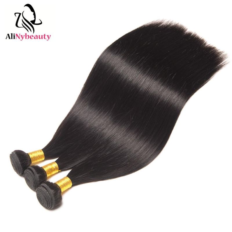 Alinybeauty Wholesale Virgin Brazilian Human Hair Natural Straight Hair Weave