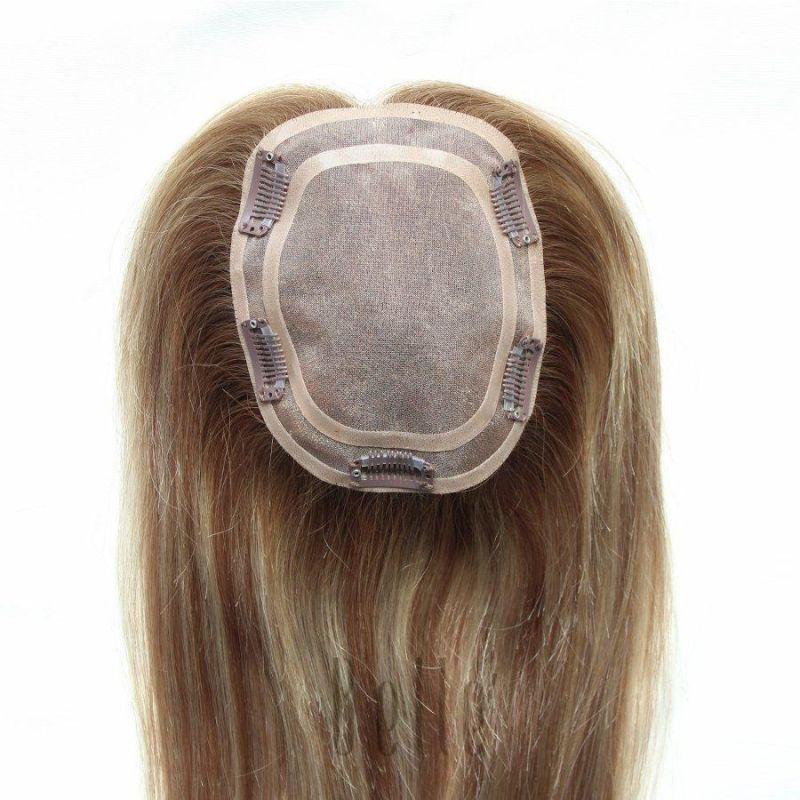 Factory Price 100% Remy Human Hair Full Cuticle Hair Topper for Women