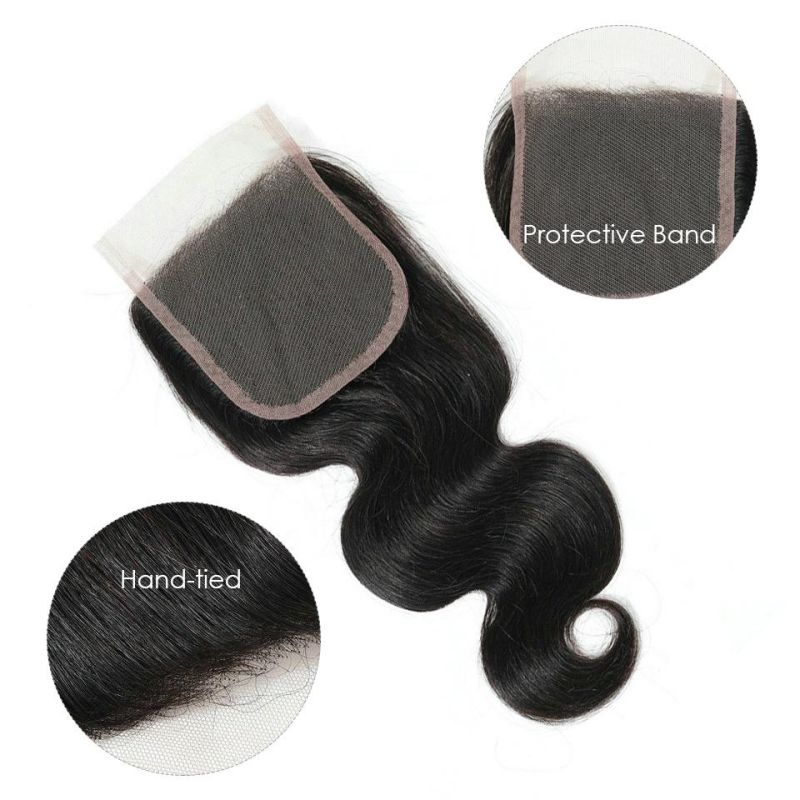 Brazilian Hair Body Wave Bundles with Closure Human Hair Bundles with Closure Lace Closure Remy Human Hair Extension