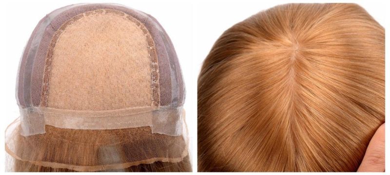 Customized Silk Top Glueless Wig High Quality Human Hair Women Toupee