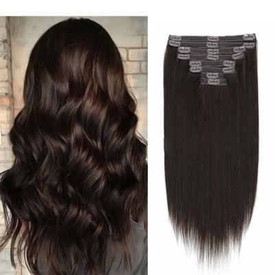 Wholesale Seamless Skin Weft Clip in Hair Extensions 8PCS/Set 18 Clips #2