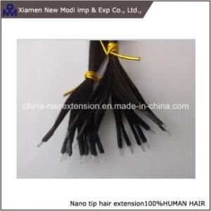 Virgin Human Hair Black Hair Nano Rings Hair Extension