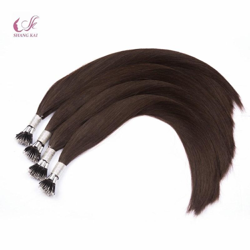 Factory Wholesale Nano Tip Cuticle Aligned Hair Extension Human Hair Russian/Mongolian Remy