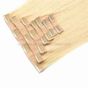 100 % Natural Brazilian Remy Human Cheap Double Drawn Russian PU Seamless Clip Hair Extension