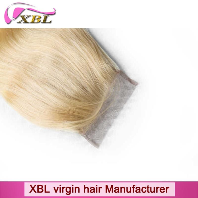 Xbl Hair Unprocessed 100% Natural Human Hair 4X4 Lace Closure