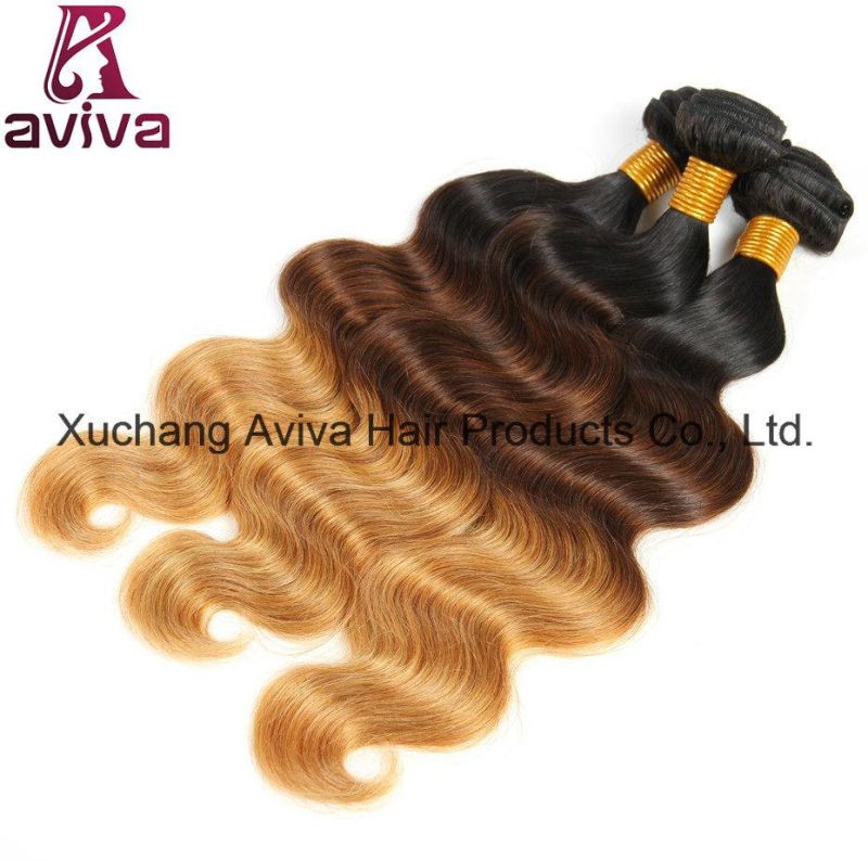 Body Wave 100% Virgin Hair Ombre Natural Hair Extension