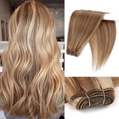 Ombre Brazilian Straight Human Hair Weaves Bundle 10&quot;-30&quot; Blond Brown Brazilian Human Hair Remy Hair Extensions
