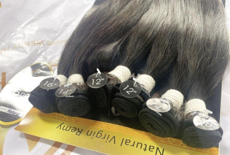 Package Deal Cheap Human Hair Extensions, 10A Peruvian Virgin Human Hair Wholesale, Full End Double Drawn Human Hair Weave