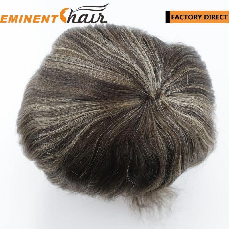 Indian Hair Highlights Full Lace Men′ S Hair System