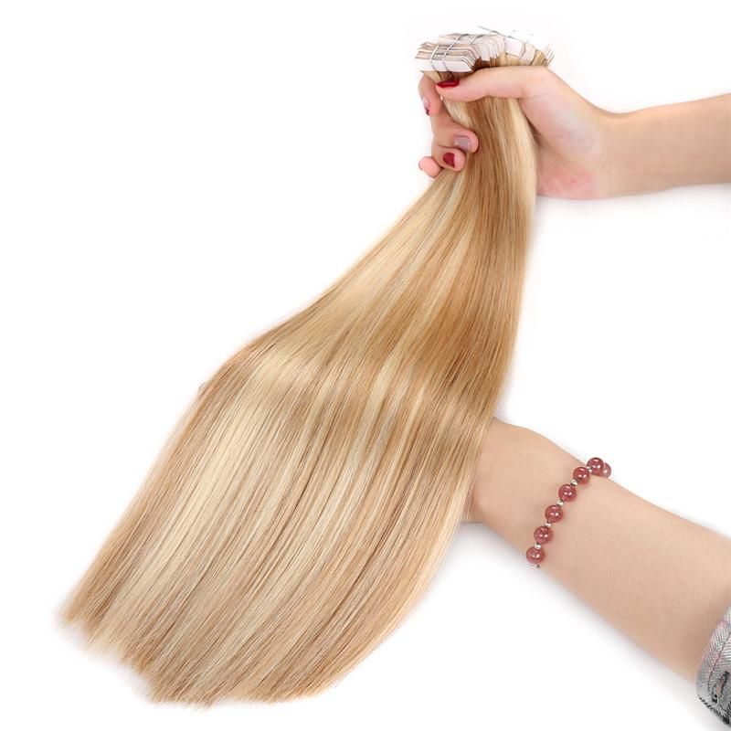 Top Quality 100% Human Soft Skin Weft Remy Tape Hair Extension