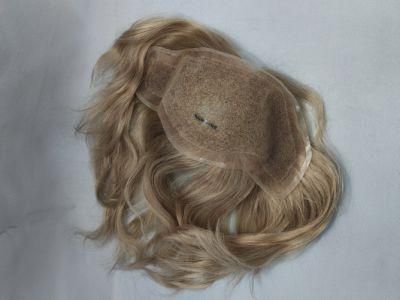 2022 Most Popular Fine Welded Mono Human Hair Wig Made of Human Remy Hair