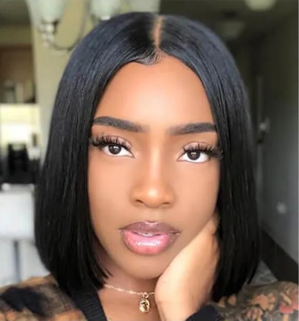 Hot Sales Natural Black Brazilian Human Hair Bob Wig