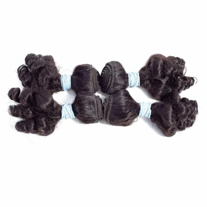 Brazilian Human Hair Virgin Human Hair Weave Short-Cut Remy Hair Bundles Body Wave Natural Black for Woman
