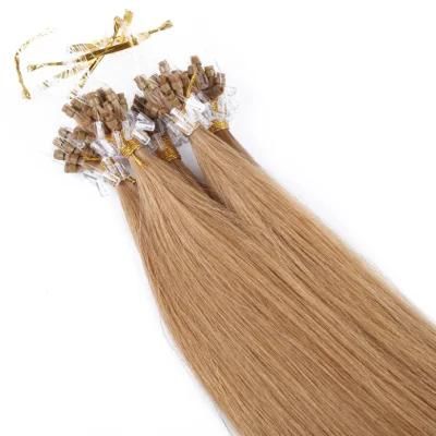 6-20inch 50PCS 1g/S Nano Ring Hair Micro Beads Hair Extensions Machine Remy 100% Human Hair Pre-Bonded Straight Brazilian