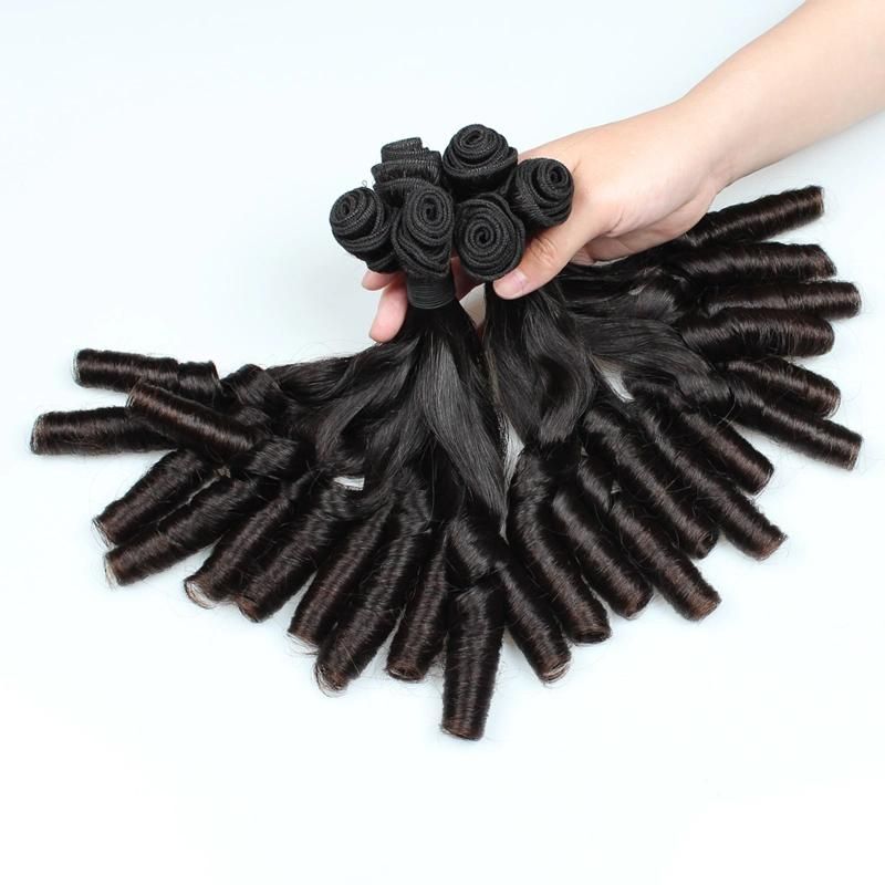 Double Drawn Straight Loose Wavy Funmi Human Hair Bundles Extension