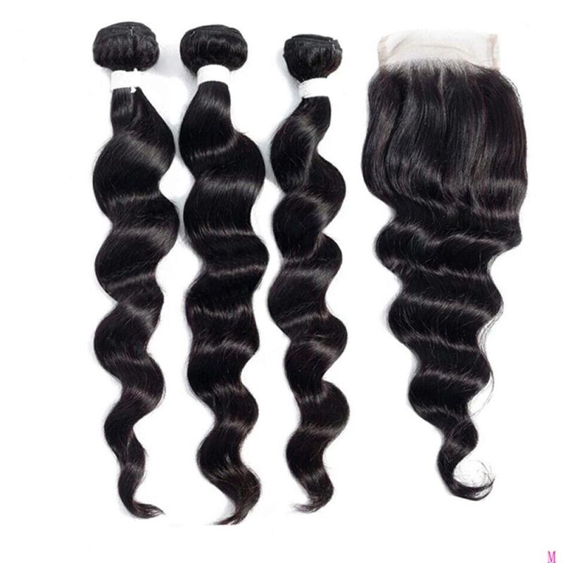 Kbeth Hight Quality Deep Loose Bundle Unprocessed 100% Human Hair Bundles Brazilian Virgin Hair Weave China Vendors