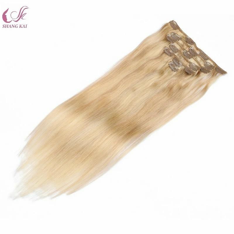 Brazilian Remy Human Hair Extension Human Hair Clip 100% Human Hair