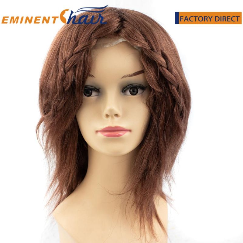 Ultra Skin with Lace Wig Red Human Hair Custom Hairpiece for Women