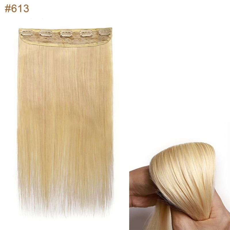 10-24 Remy Brazilian Human Hair Clip in Straight Clip in Human Hair Extensions Around Head Hair Extensions Multi Color 18 Inches