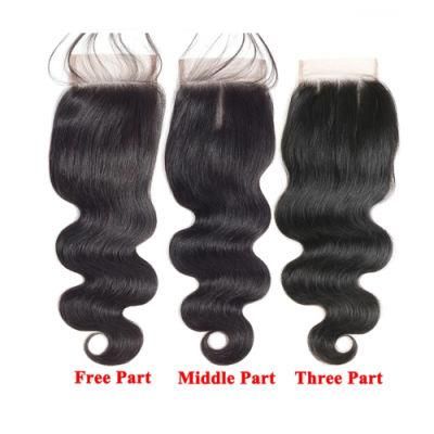 Kbeth 10A Grade 100% Peruvian Virgin Human Hair Body Wave Free Three Parting Transparent HD Thin Lace Front Closure Wholesale