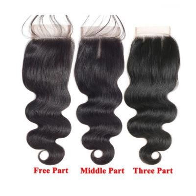 Kbeth 10A Grade 100% Peruvian Virgin Human Hair Body Wave Free Three Parting Transparent HD Thin Lace Front Closure Wholesale