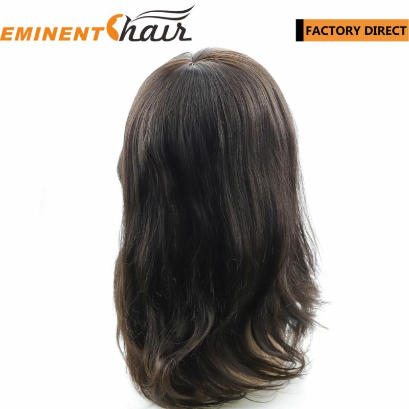 Durable Mono Virgin Hair Replacement Women Toupee