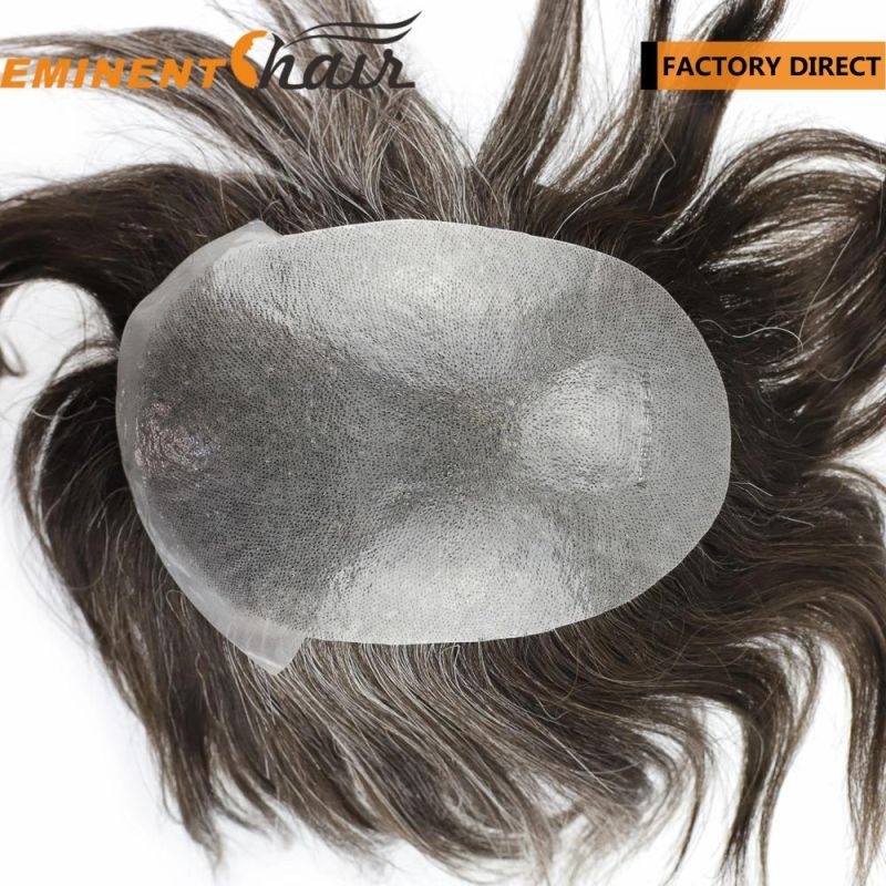 Men Skin Base Human Hair Hairpiece