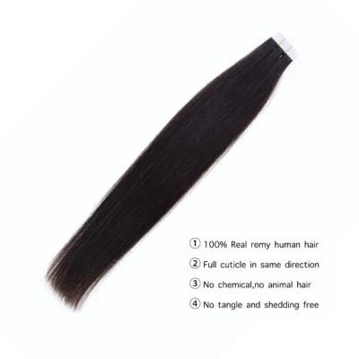 Hair for Woman Hot Sale Balayage Tape in Hair Extensions Human Machine Remy Brazilian Ombre Color Brown Blonde Double Sided