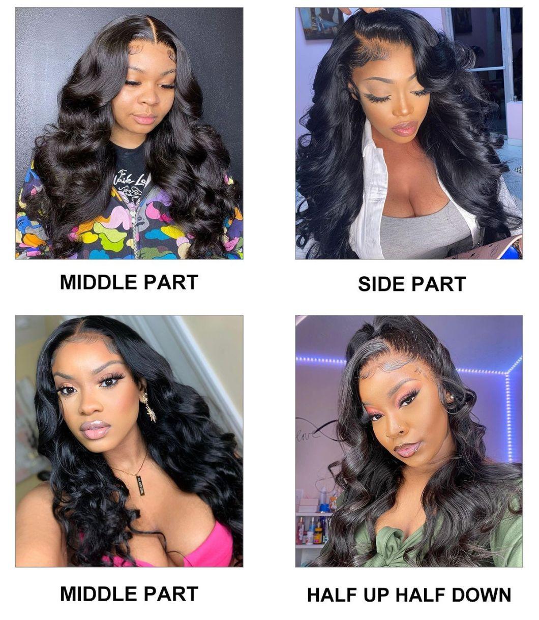 Pre Plucked Body Wave Human Hair Wigs 13X4 Lace Front Wigs
