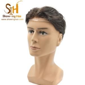 Lace Front Natural Hairline Human Hair Wigs Replacement Hairpieces