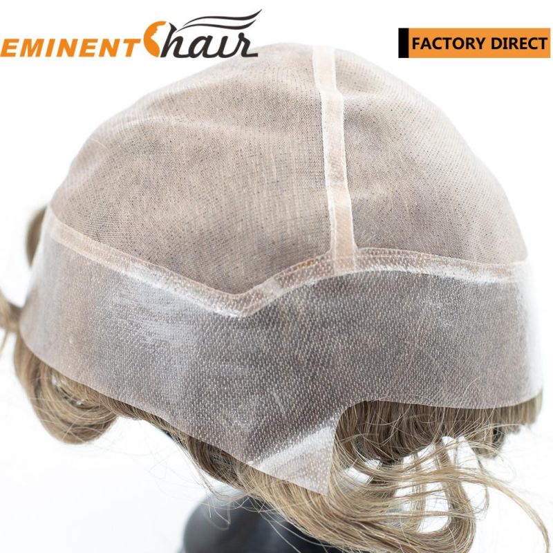 Custom Men′s Wig Factory Direct Mono Base Wig for Men