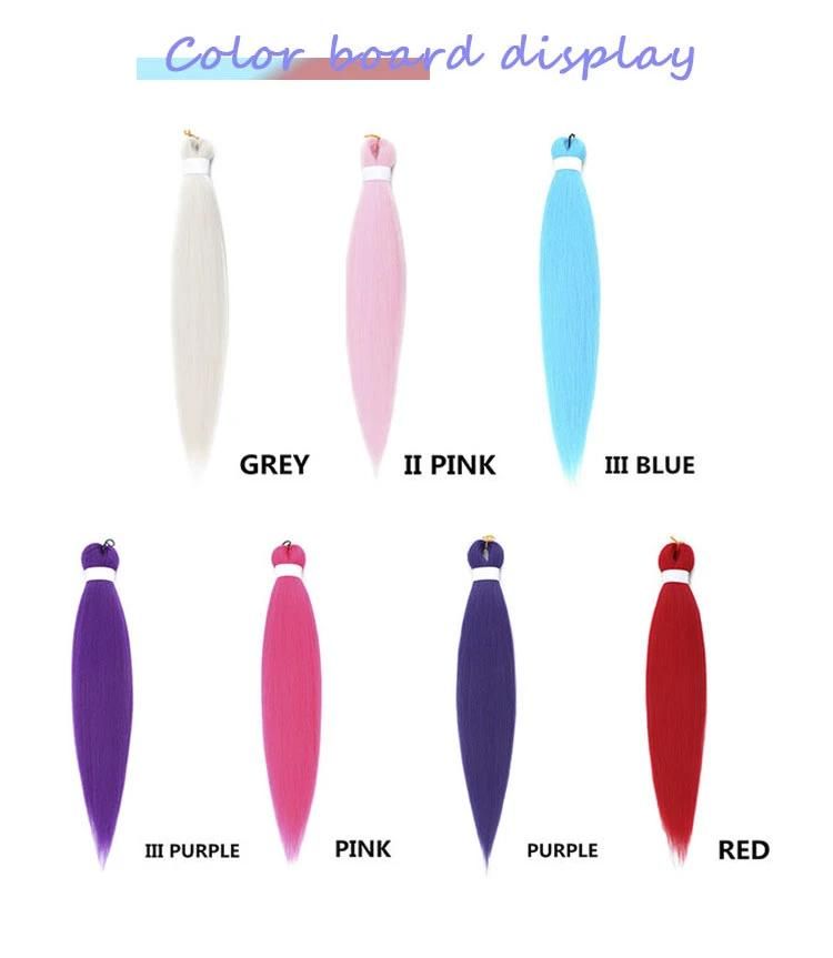 Wholesale Price One Tone Pre-Stretched Braiding Synthetic Wigs