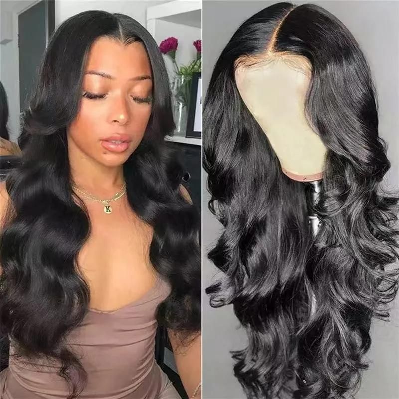 Freeshipping Natural Black Synthetic Wigs Long Wave Wig Cosplay Daily Wigs for Women Heat Resistant Fake Hair Dropshipping Wholesale