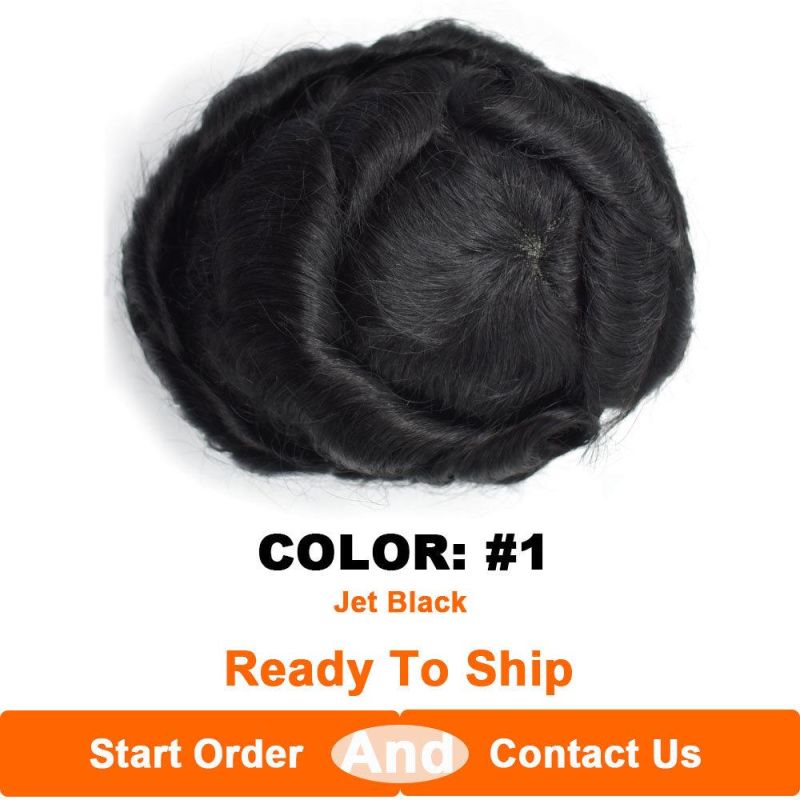 Kbeth Toupee Super Thin Skin Base V-Loop Replacement Man Hair System Invisible Knots Natural Hairline Human Hair Men Ultra Thin Skin PU Wigs