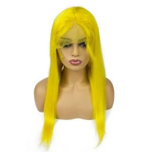 Morein Yellow Color Full Lace Human Hair Wig Cuticle Aligned Raw Virgin Hair