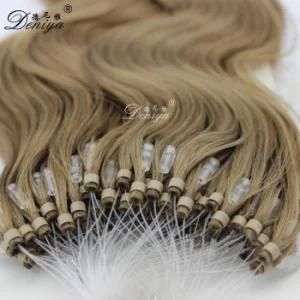 Remy Human Hair Keratin Hair Extension Hot Selling PRO-Bonded Micro Loop Ring Hair Extension