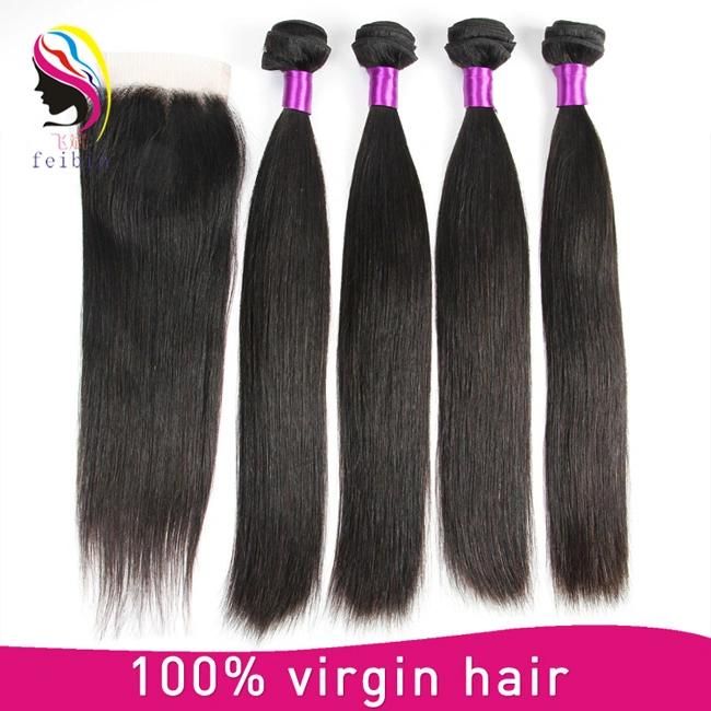 Can Be Dyed Peruvian Hair Straight Remy Human Hair Extension